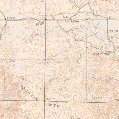 United States Geological Survey Cover Mountain, CO (1948, 62500-Scale) digital map