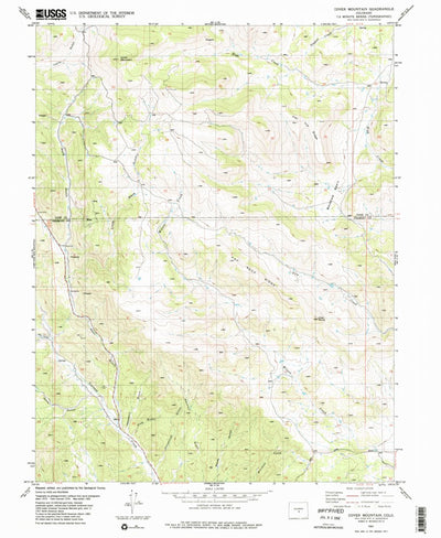 United States Geological Survey Cover Mountain, CO (1983, 24000-Scale) digital map