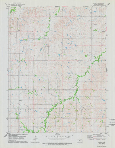 United States Geological Survey Covert, KS (1978, 24000-Scale) digital map