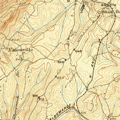 United States Geological Survey Covesville, VA (1929, 62500-Scale) digital map