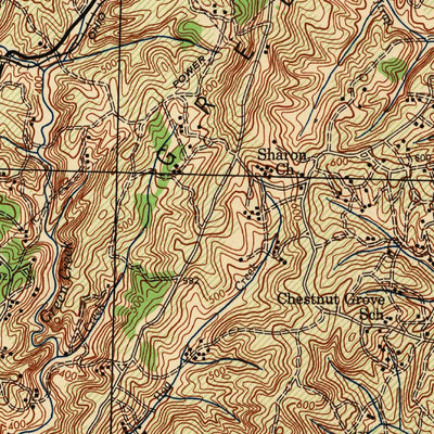 United States Geological Survey Covesville, VA (1945, 62500-Scale) digital map