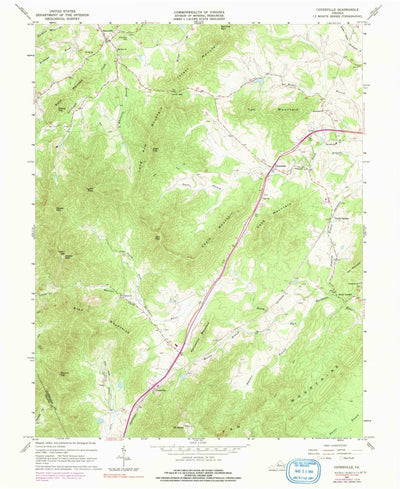 United States Geological Survey Covesville, VA (1967, 24000-Scale) digital map