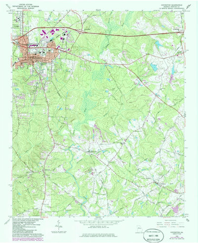 United States Geological Survey Covington, GA (1964, 24000-Scale) digital map