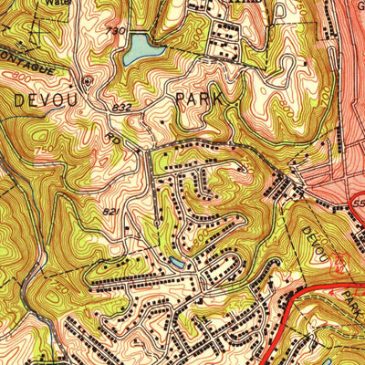 United States Geological Survey Covington, KY-OH (1950, 24000-Scale) digital map