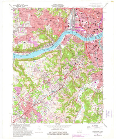 United States Geological Survey Covington, KY-OH (1961, 24000-Scale) digital map