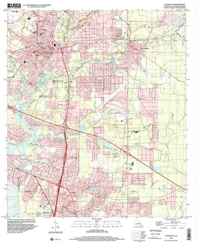 United States Geological Survey Covington, LA (1998, 24000-Scale) digital map
