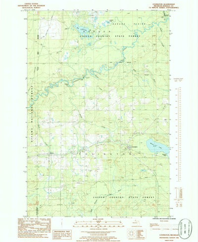 United States Geological Survey Covington, MI (1985, 24000-Scale) digital map