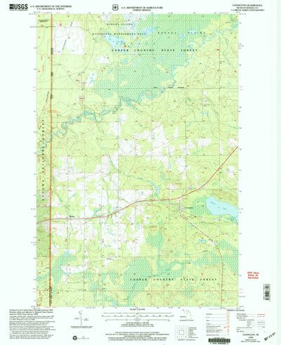 United States Geological Survey Covington, MI (1999, 24000-Scale) digital map