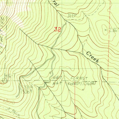 United States Geological Survey Covington Mill, CA (1982, 24000-Scale) digital map