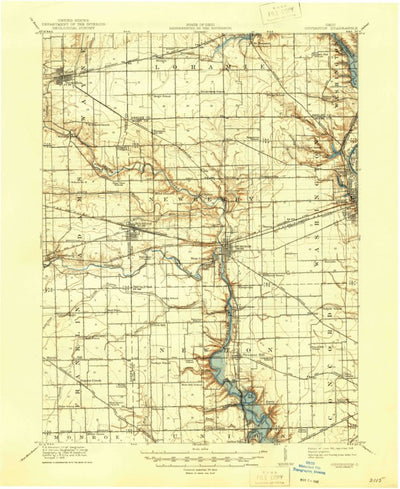 United States Geological Survey Covington, OH (1911, 62500-Scale) digital map
