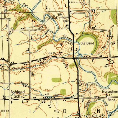 United States Geological Survey Covington, OH (1944, 62500-Scale) digital map