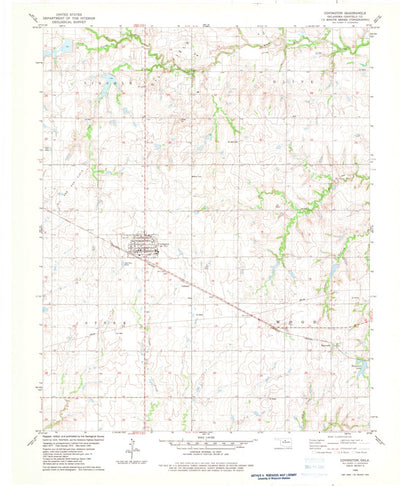 United States Geological Survey Covington, OK (1982, 24000-Scale) digital map