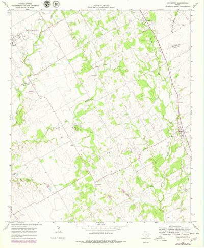 United States Geological Survey Covington, TX (1966, 24000-Scale) digital map