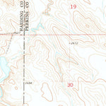 United States Geological Survey Cow Butte, ND-SD (1974, 24000-Scale) digital map