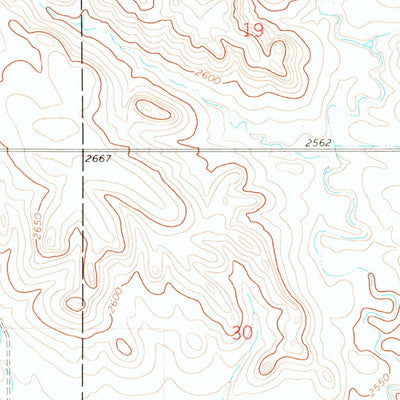 United States Geological Survey Cow Butte NE, SD-ND (1974, 24000-Scale) digital map