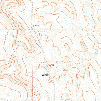 United States Geological Survey Cow Butte NE, SD-ND (1974, 24000-Scale) digital map