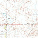United States Geological Survey Cow Butte SE, SD (1983, 24000-Scale) digital map
