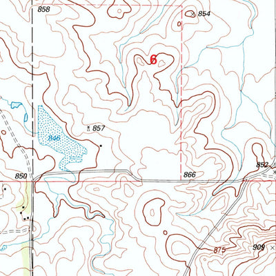 United States Geological Survey Cow Butte SE, SD (1998, 24000-Scale) digital map