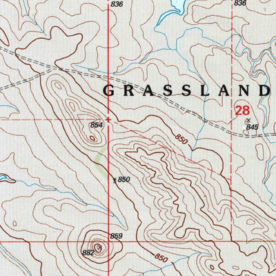 United States Geological Survey Cow Butte SE, SD (1998, 24000-Scale) digital map