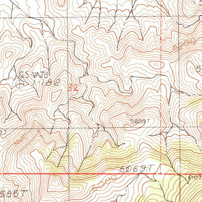 United States Geological Survey Cow Canyon, NV (1990, 24000-Scale) digital map