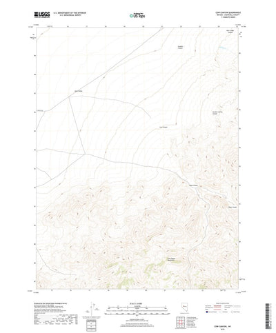 United States Geological Survey Cow Canyon, NV (2018, 24000-Scale) digital map