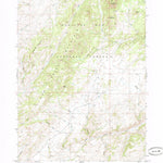 United States Geological Survey Cow Creek Mountain, WY (1968, 24000-Scale) digital map