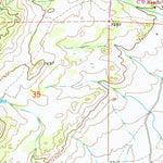 United States Geological Survey Cow Creek Mountain, WY (1968, 24000-Scale) digital map