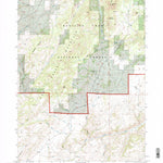 United States Geological Survey Cow Creek Mountain, WY (1992, 24000-Scale) digital map