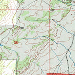 United States Geological Survey Cow Creek Mountain, WY (1992, 24000-Scale) digital map