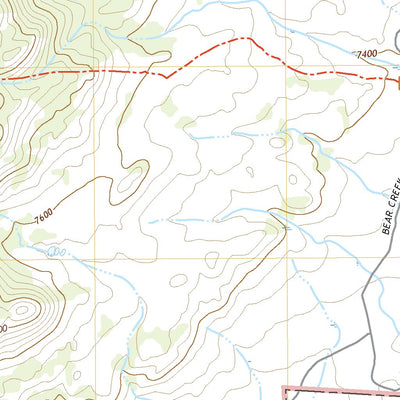 United States Geological Survey Cow Creek Mountain, WY (2021, 24000-Scale) digital map