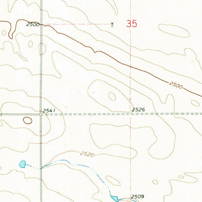 United States Geological Survey Cow Creek, MT (1964, 24000-Scale) digital map