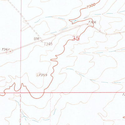 United States Geological Survey Cow Creek Ranch, WY (1961, 24000-Scale) digital map
