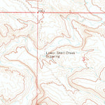 United States Geological Survey Cow Creek Reservoir SW, WY-CO (1970, 24000-Scale) digital map