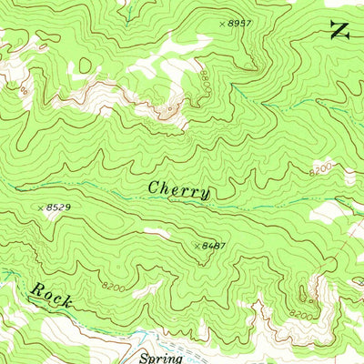 United States Geological Survey Cow Creek, UT (1971, 24000-Scale) digital map