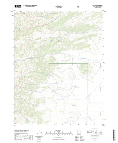 United States Geological Survey Cow Creek, UT (2023, 24000-Scale) digital map