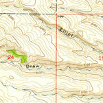 United States Geological Survey Cow Face Hill, MT (1955, 24000-Scale) digital map