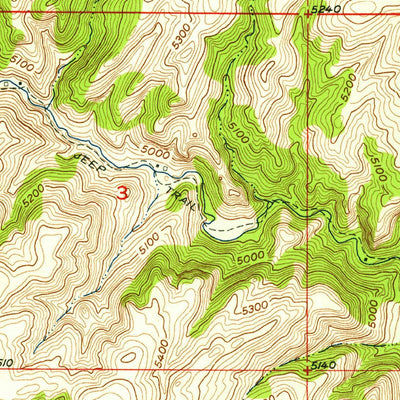 United States Geological Survey Cow Face Hill, MT (1955, 24000-Scale) digital map