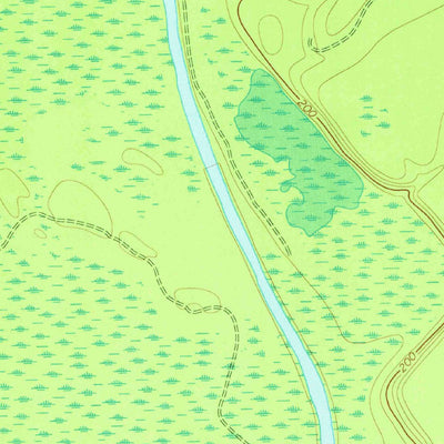 United States Geological Survey Cow Hell Swamp, GA (1974, 24000-Scale) digital map