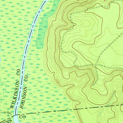 United States Geological Survey Cow Hell Swamp, GA (1974, 24000-Scale) digital map
