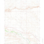 United States Geological Survey Cow Hollow Creek, WY (1969, 24000-Scale) digital map