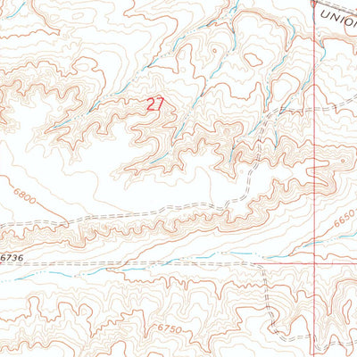 United States Geological Survey Cow Hollow Creek, WY (1969, 24000-Scale) digital map