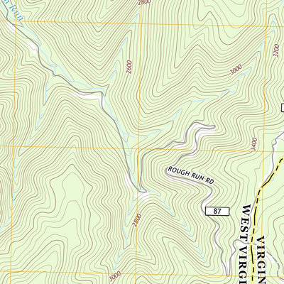 United States Geological Survey Cow Knob, VA-WV (2013, 24000-Scale) digital map