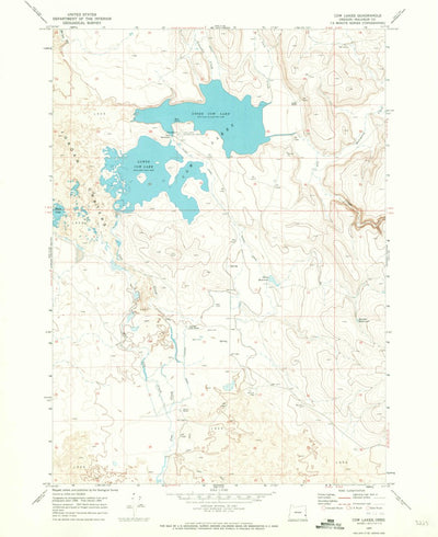 United States Geological Survey Cow Lakes, OR (1969, 24000-Scale) digital map