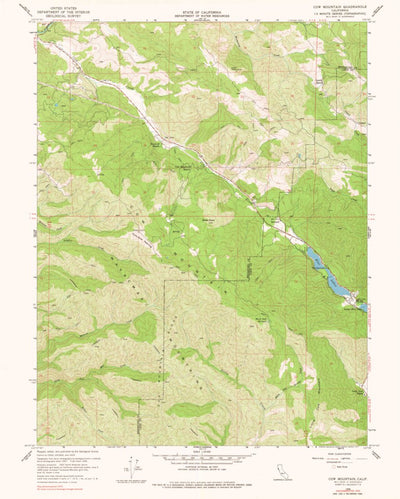United States Geological Survey Cow Mountain, CA (1958, 24000-Scale) digital map