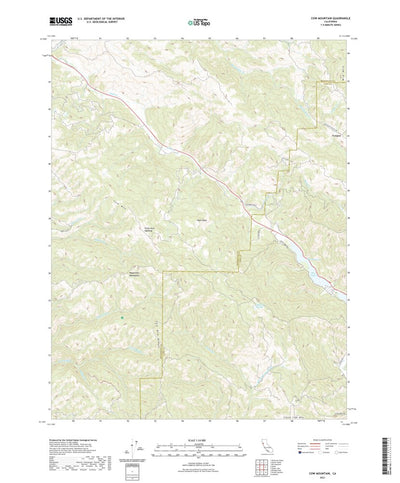 United States Geological Survey Cow Mountain, CA (2021, 24000-Scale) digital map
