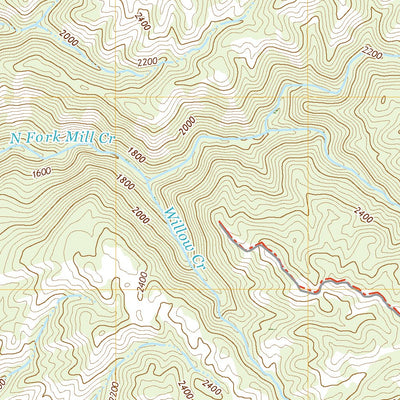 United States Geological Survey Cow Mountain, CA (2021, 24000-Scale) digital map