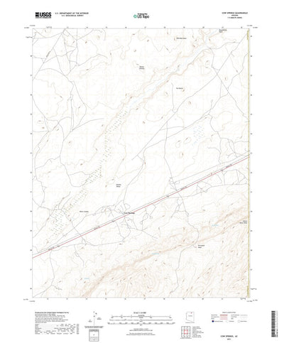 United States Geological Survey Cow Springs, AZ (2021, 24000-Scale) digital map