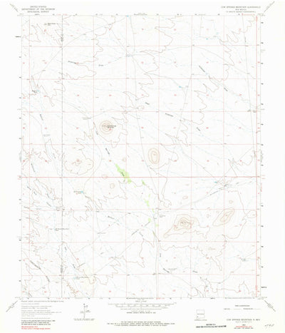 United States Geological Survey Cow Springs Mountain, NM (1963, 24000-Scale) digital map
