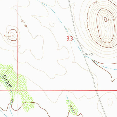 United States Geological Survey Cow Springs Mountain, NM (1963, 24000-Scale) digital map