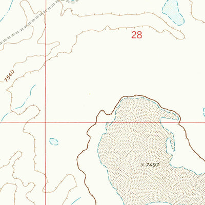 United States Geological Survey Cow Springs, NM (1972, 24000-Scale) digital map